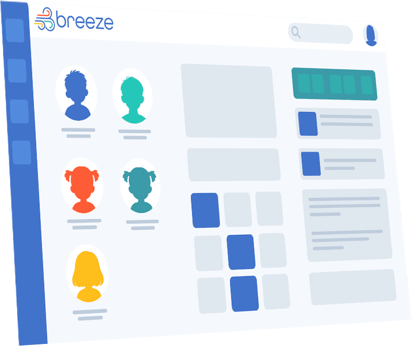 Breeze platform displayed on iPad device
